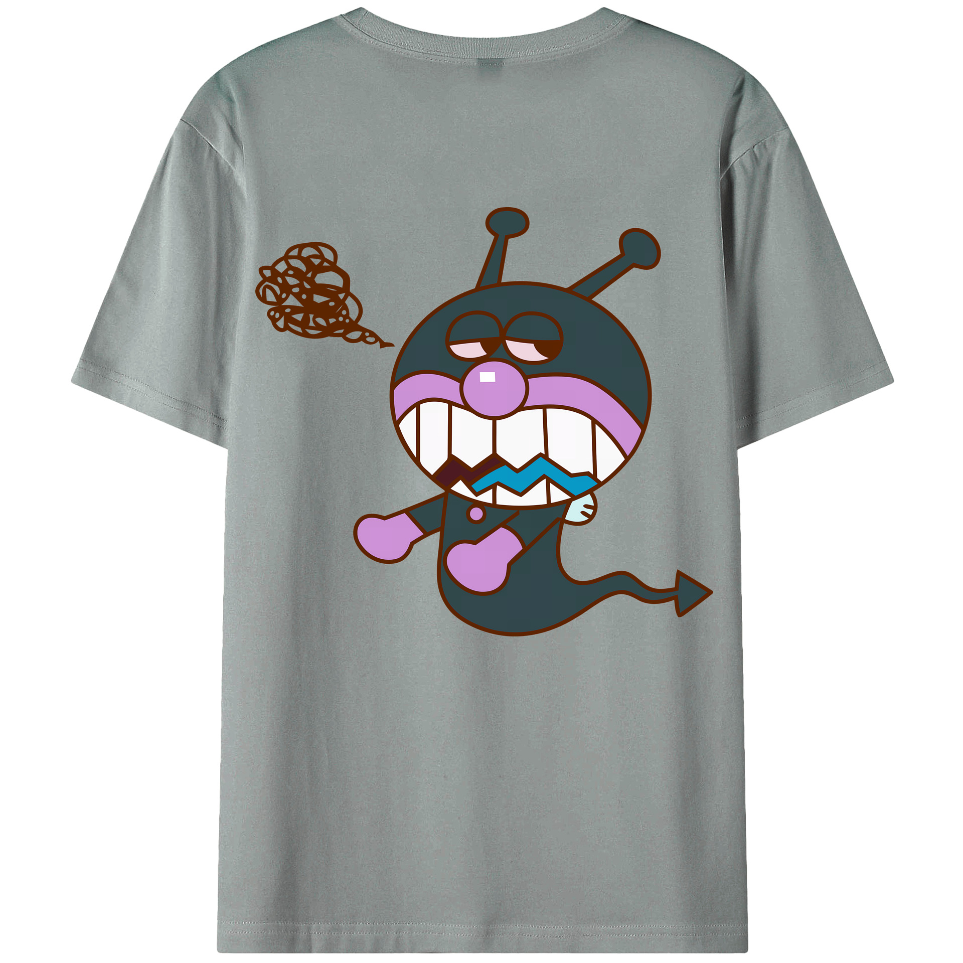 （画像用） アンパンマン Anpanman 綿100％ メンズ半袖Tシャツ（バックプリント） 通気性